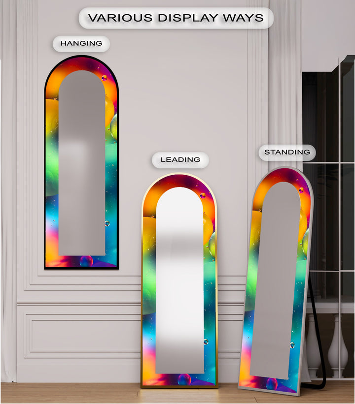 Vivid Color Spectrum - Abstract Floor Mirror