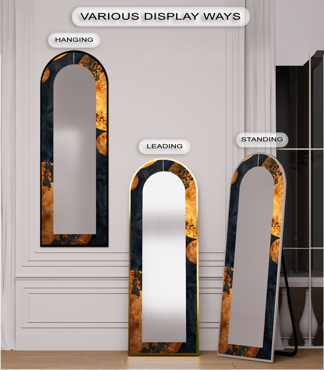 Black and Gold Marble - Full Lenght Floor Mirror
