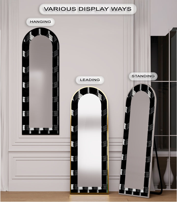 Urban Concrete Vision – Abstract Floor Mirror