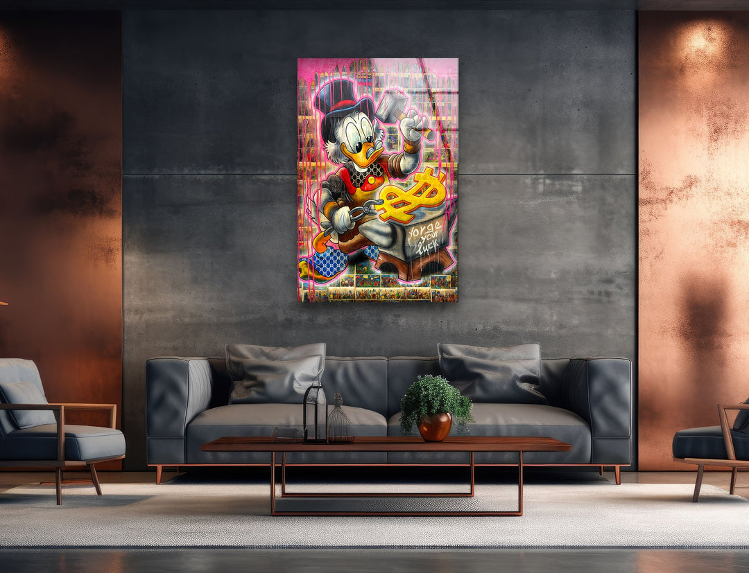 Forget Your Luck Glass Wall Art Glass Printing Wall Art, Print photos on glass
