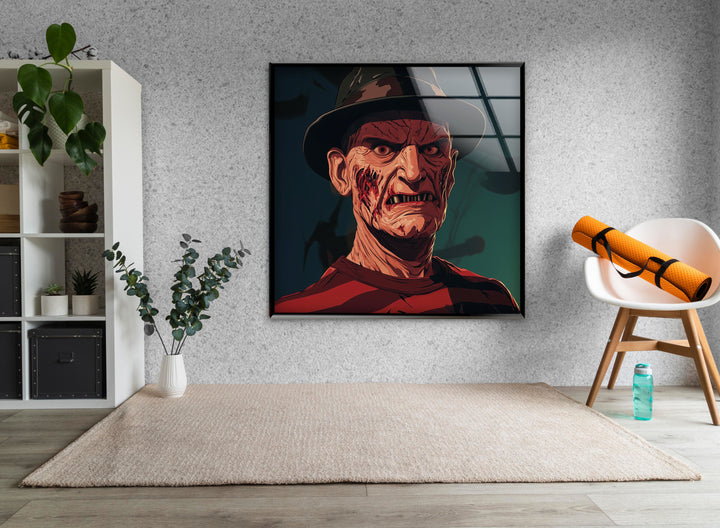 Freddy Krueger Glass Wall Art art glass wall art, glass wall art pictures
