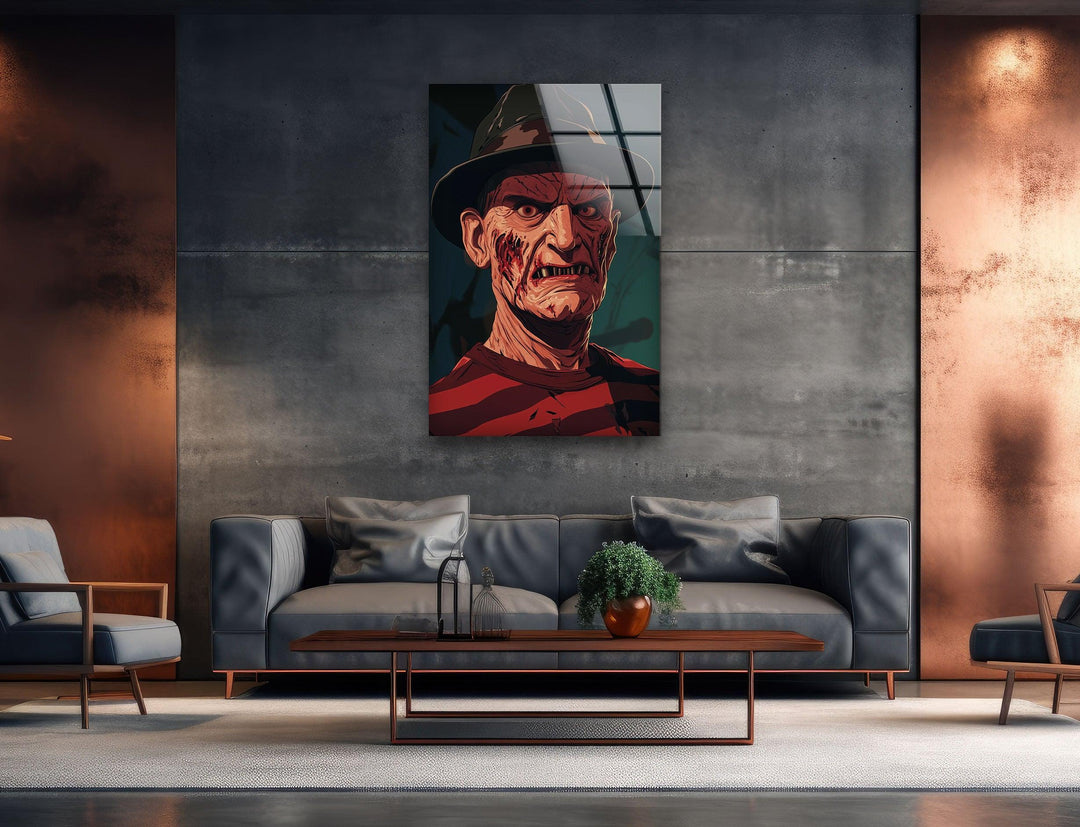 Freddy Krueger Glass Wall Art glass image printing, glass prints from photos
