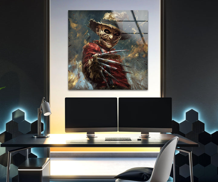 Freddy Kruger Glass Wall Art art glass wall art, glass wall art pictures
