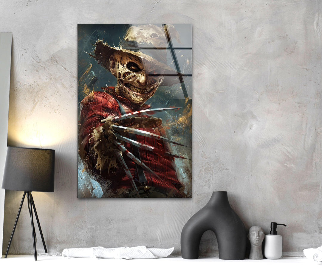 Freddy Kruger Glass Wall Art glass image printing, glass prints from photos
