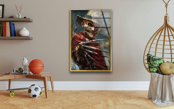 Freddy Kruger Glass Wall Art glass pictures for Wall, glass prints wall art

