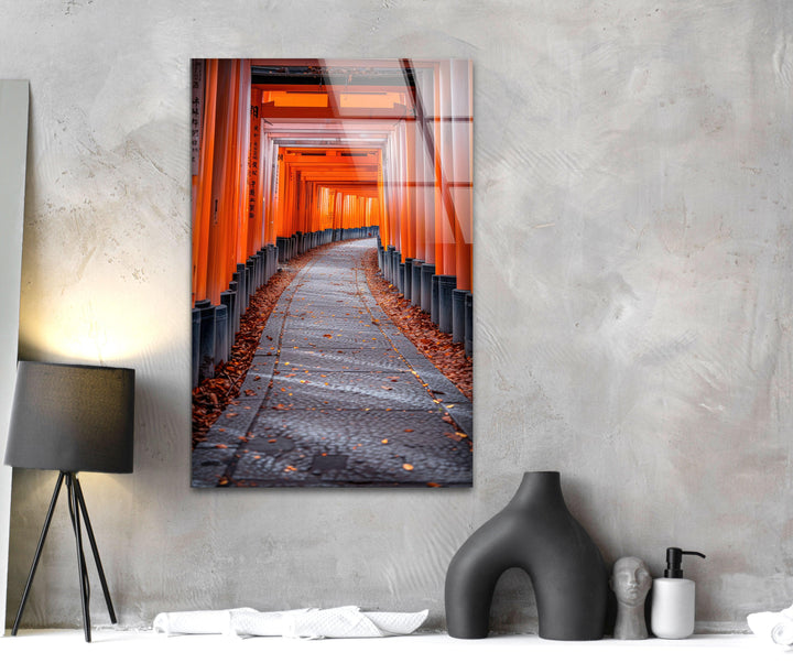 Fushimi Inari Taisha Glass Wall Art custom glass photo prints, large glass prints
