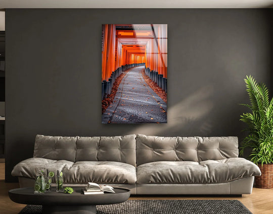 Fushimi Inari Taisha Glass Wall Art glass photo prints, glass picture prints
