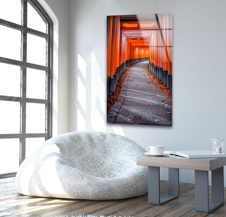 Fushimi Inari Taisha Glass Wall Art print on glass, glass printed photos
