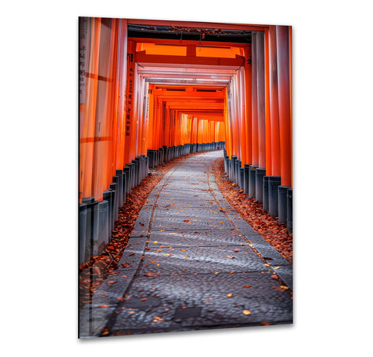 Fushimi Inari Taisha Glass Wall Art Glass Printing Wall Art, Print photos on glass

