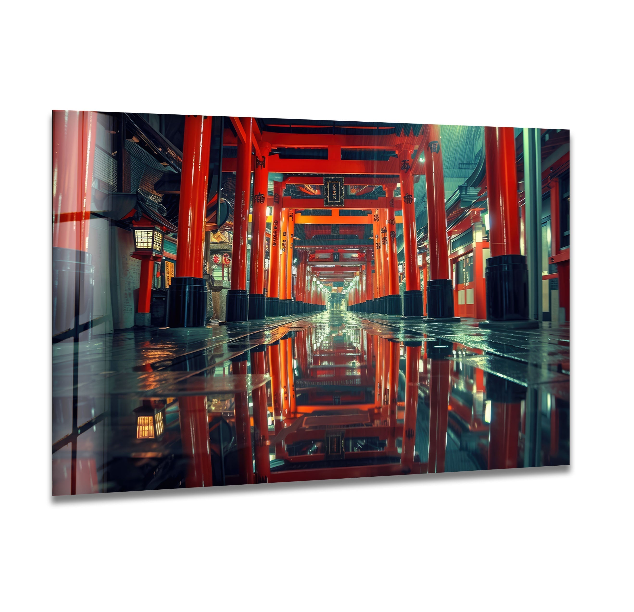 Fushimi Inari Taisha Japan Glass Wall Art glass pictures for Wall, glass prints wall art

