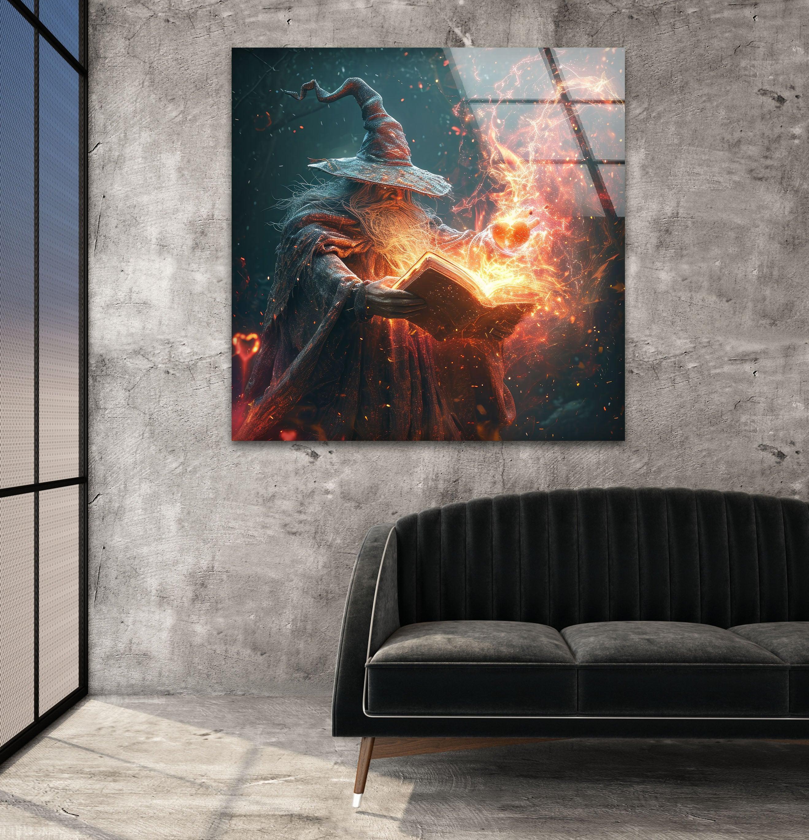 Wizard Casting a Spell Wall Art – Magical Decor – MyPhotoStation