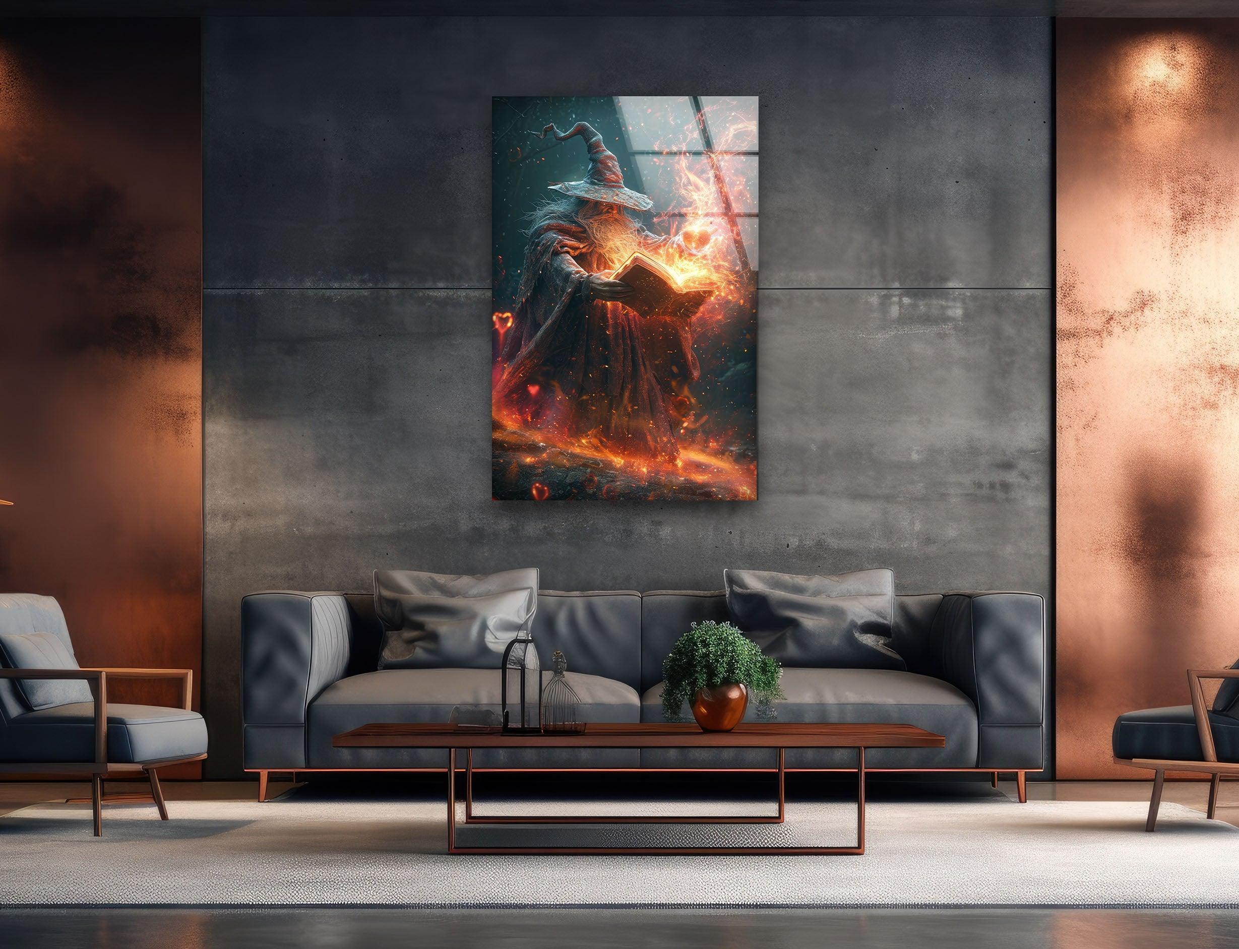 Wizard Casting a Spell Wall Art – Magical Decor – MyPhotoStation
