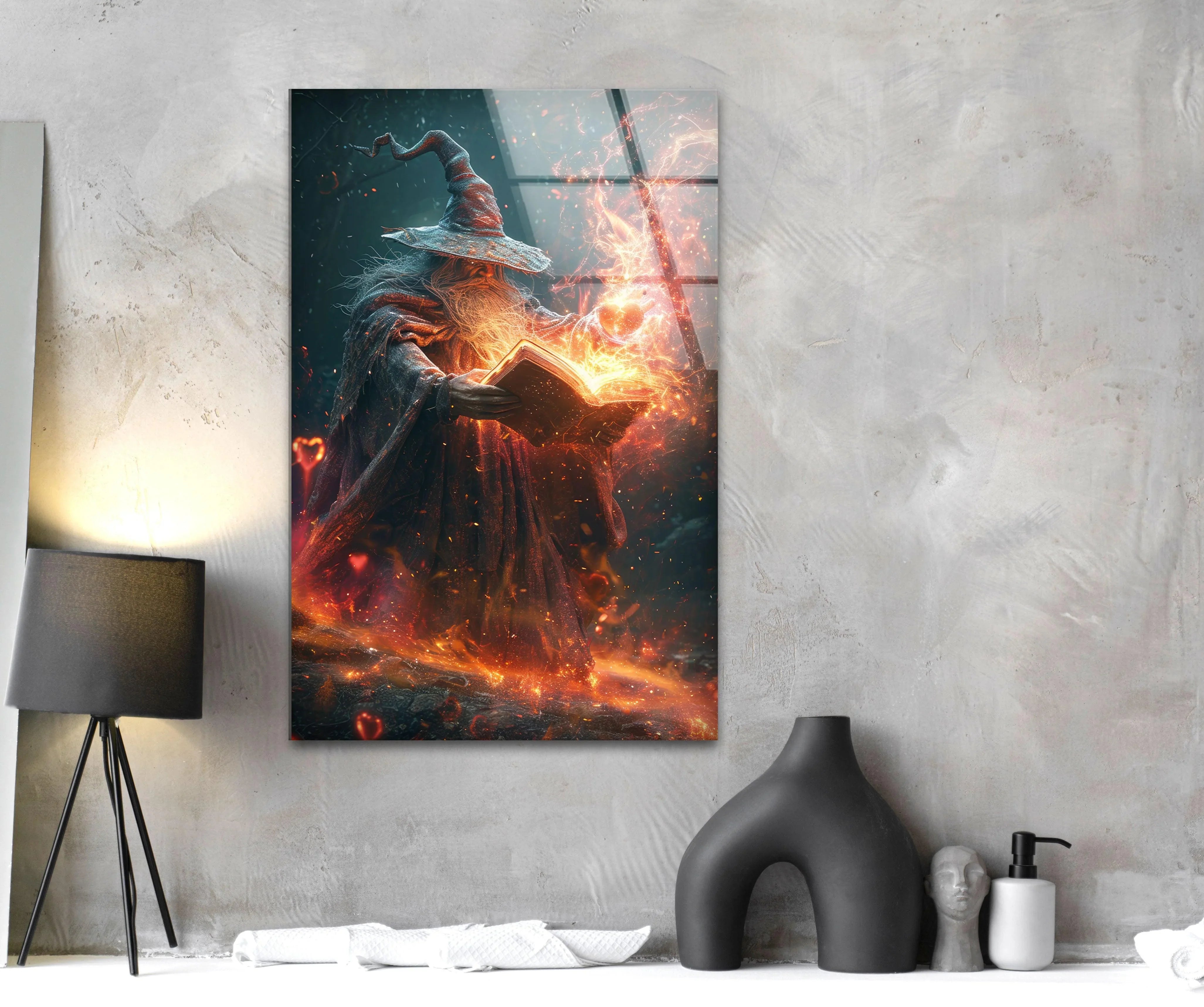 Wizard Casting a Spell Wall Art – Magical Decor – MyPhotoStation