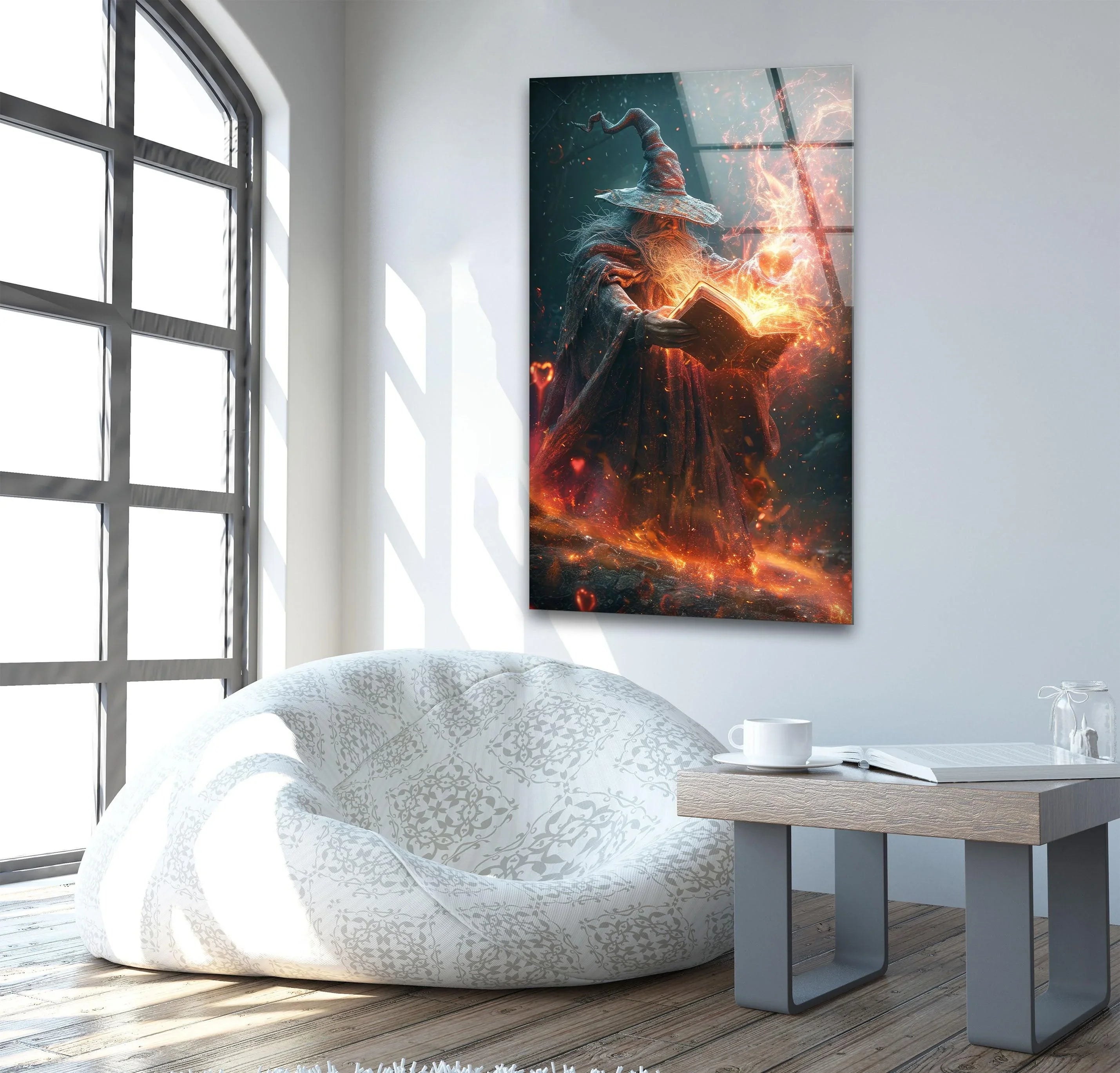 Wizard Casting a Spell Wall Art – Magical Decor – MyPhotoStation