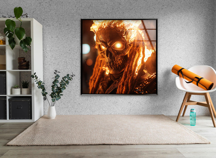 Ghost Rider – Wandbild aus Glas