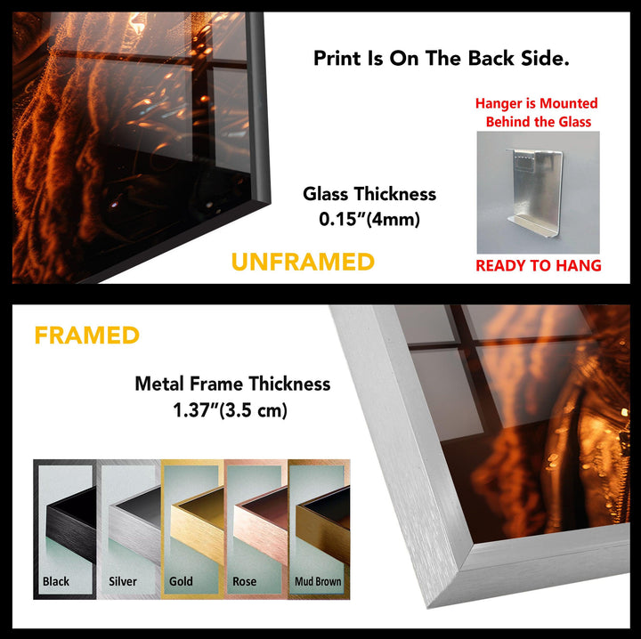 Ghost Rider – Wandbild aus Glas