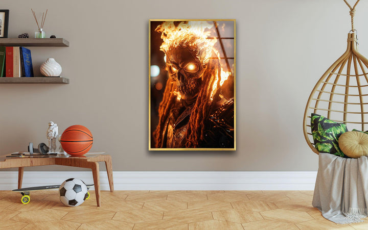 Ghost Rider – Wandbild aus Glas