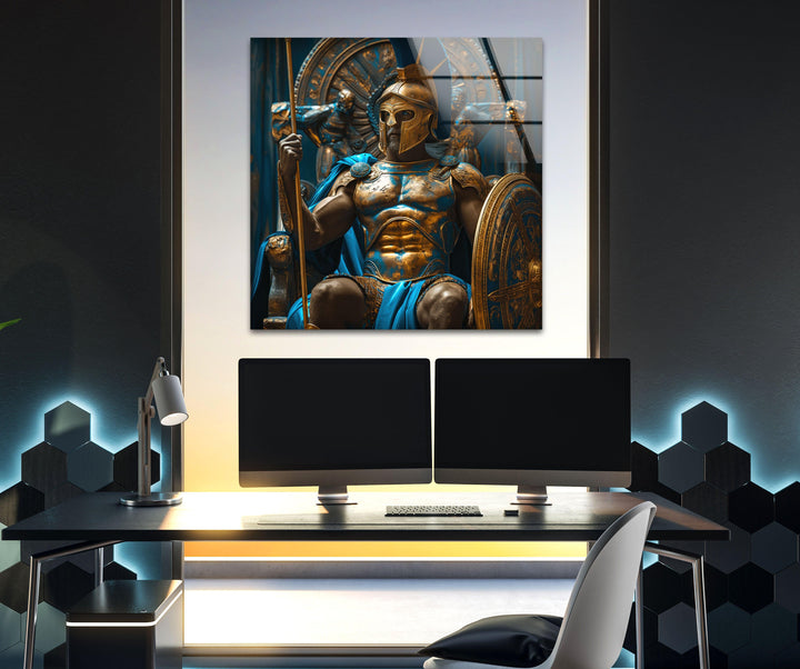 Gladiator-Wandkunst aus Glas