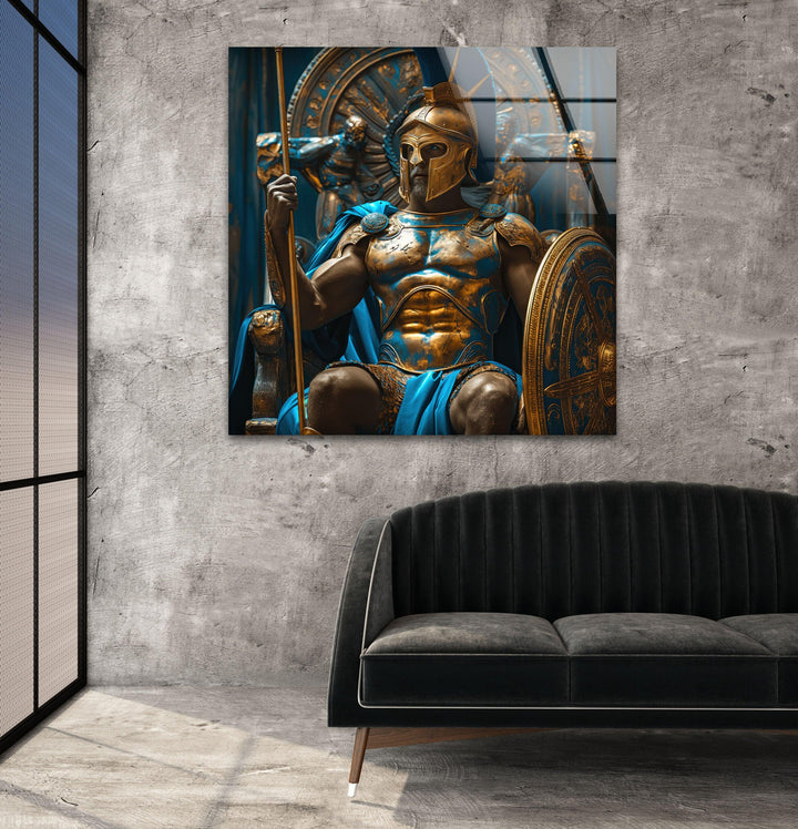 Gladiator-Wandkunst aus Glas