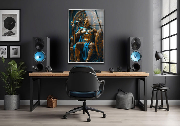 Gladiator-Wandkunst aus Glas