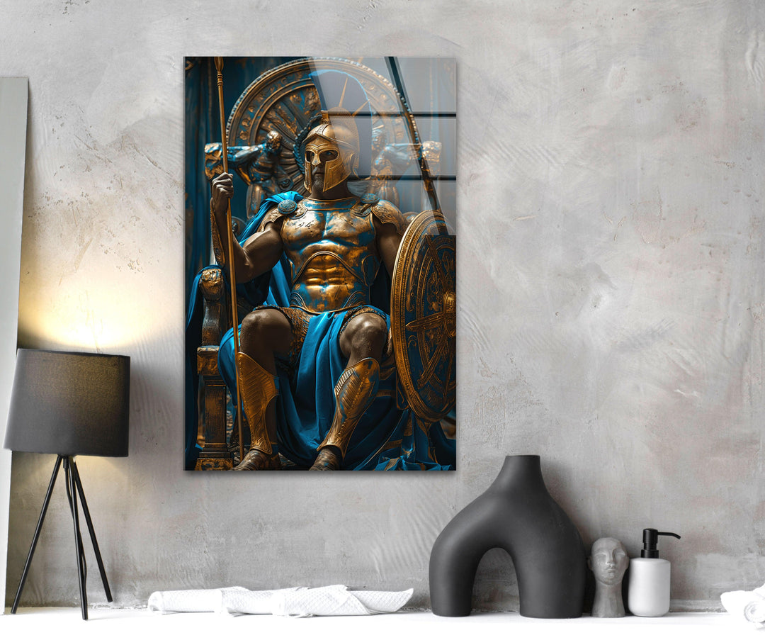Gladiator-Wandkunst aus Glas