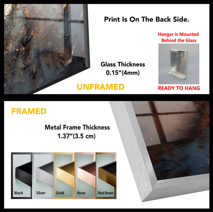 Industrial Rust Texture Wall Art – Modern Abstract Metal Decor