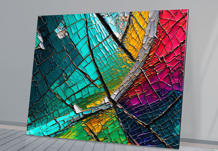 Cracked Color Glass Wall Art