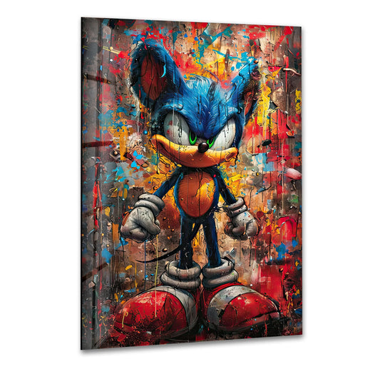 Urban Velocity Glass Wall Art glass art painting, glass art for the Wall
