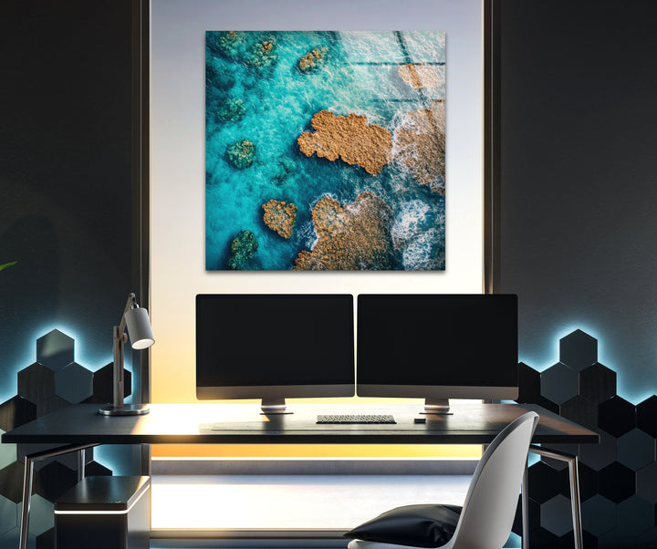 Great Barrier Reef in Australia Glass Wall Art art glass wall art, glass wall art pictures
