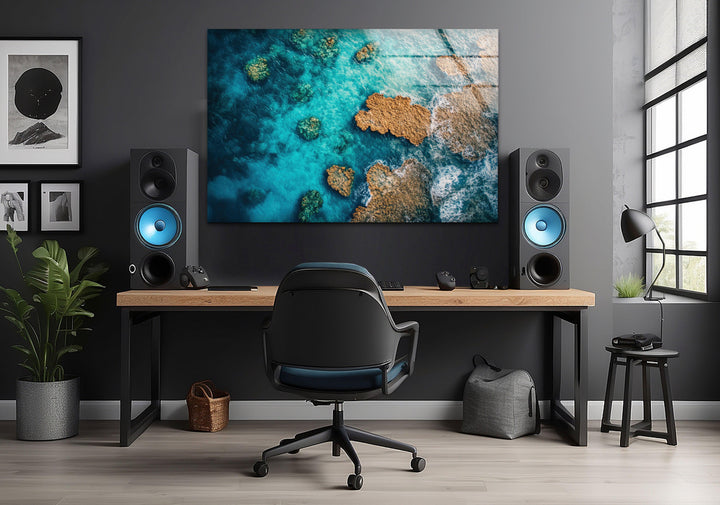 Great Barrier Reef in Australia Glass Wall Art Glass Printing Wall Art, Print photos on glass
