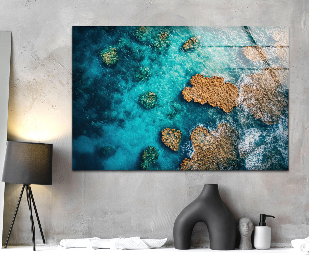 Great Barrier Reef in Australia Glass Wall Art glass image printing, glass prints from photos
