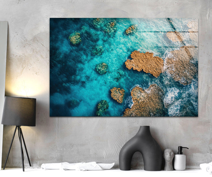Great Barrier Reef in Australia Glass Wall Art glass image printing, glass prints from photos
