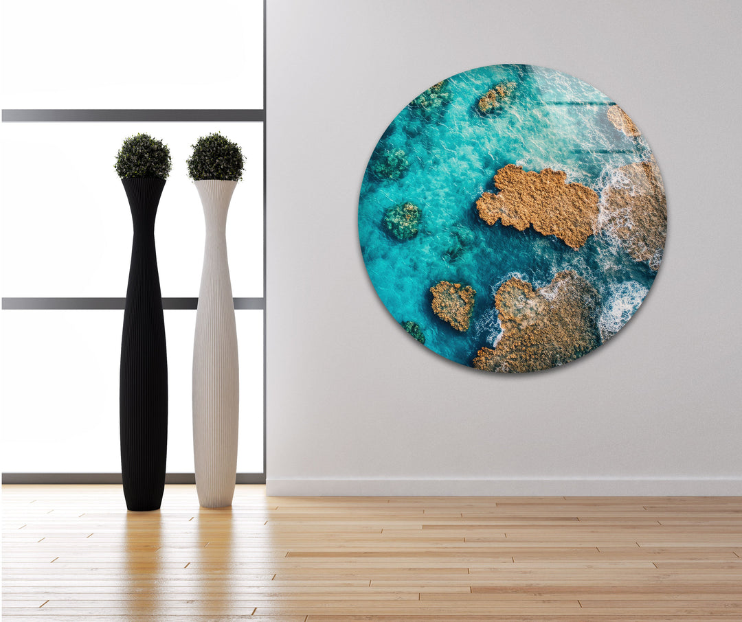 Great Barrier Reef in Australia Glass Wall Art photo print on glass, prints on glass wall art
