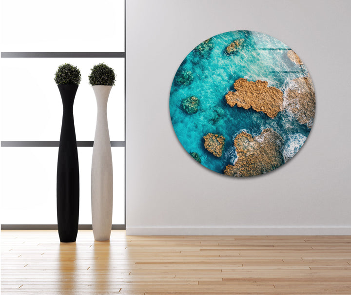 Great Barrier Reef in Australia Glass Wall Art photo print on glass, prints on glass wall art
