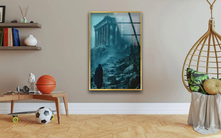 Greek Mythology Dark Night Glass Wall Art Glass Printing Wall Art, Print photos on glass

