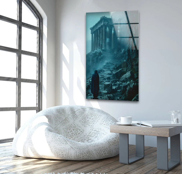 Greek Mythology Dark Night Glass Wall Art print on glass, glass printed photos
