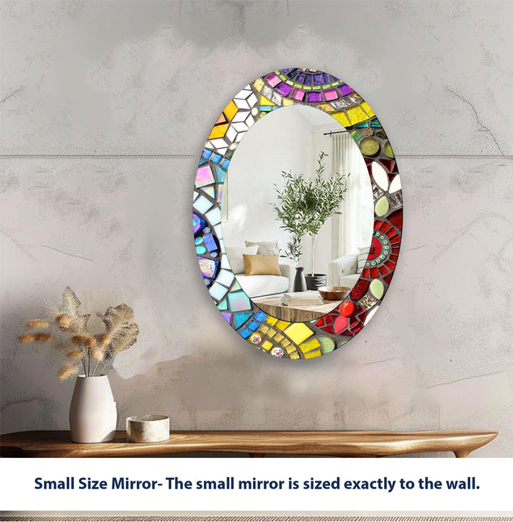 Mirror wall decor combining reflective surfaces and artistic shapes for a stunning focal point
