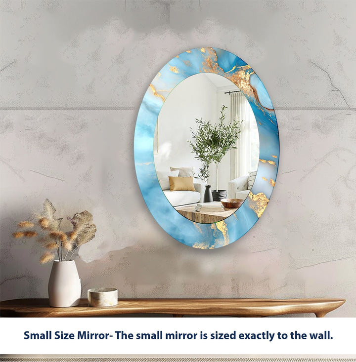 Mirror wall decor blending functionality and artistic design for versatile home styling
