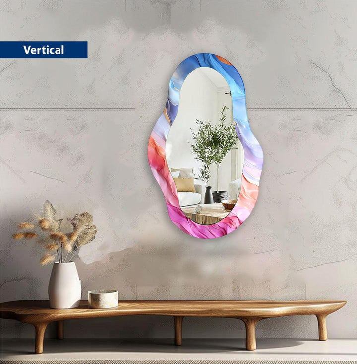 Decorative wall mirror with a minimalist frame to complement both modern and classic interiors
