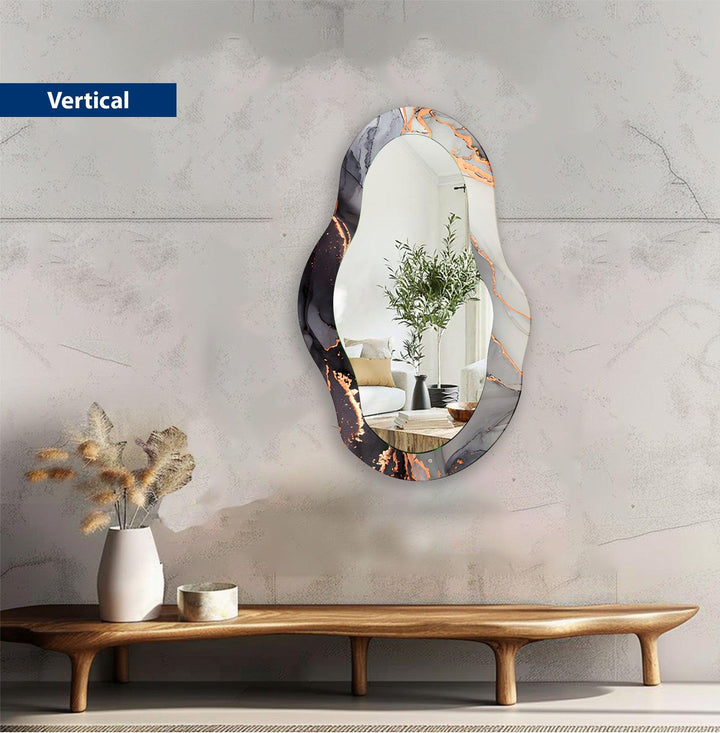 Black And White Living Room Wall Mirror