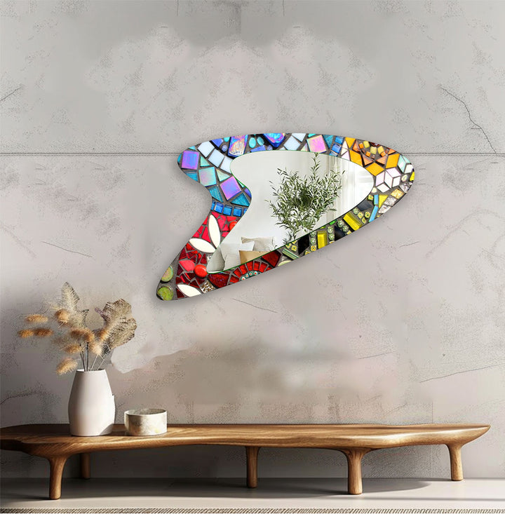 Mirror wall art featuring unique designs that blend functionality with artistic elegance

