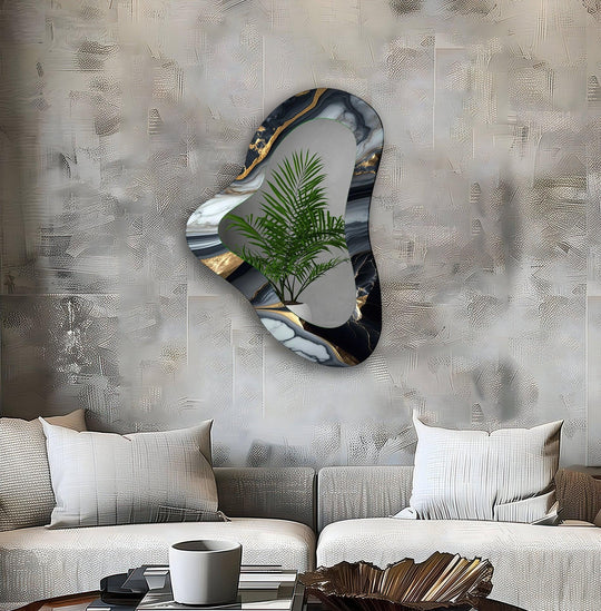 Decorative wall mirror blending timeless charm with contemporary style for versatile decor
