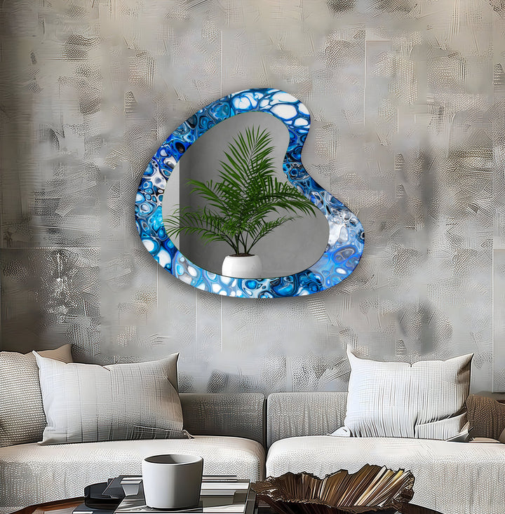 Decorative wall mirror with an ornate frame to add a touch of luxury to your decor
