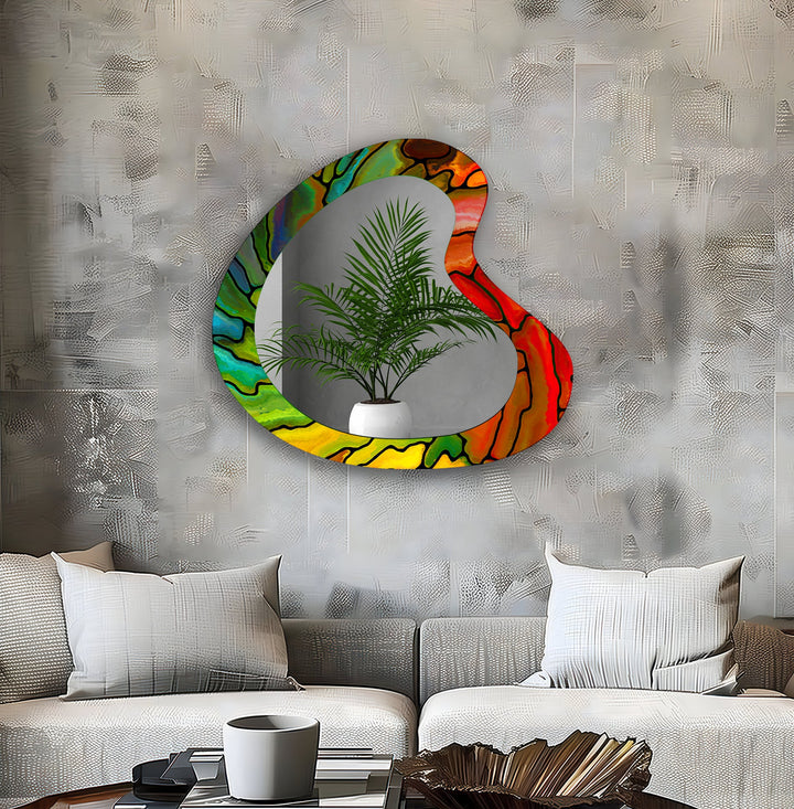 Mirror wall decor with creative frames and reflective details to elevate your home interior
