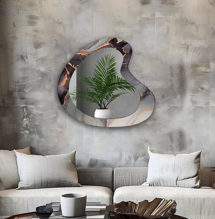 Mirror wall decor with creative frames and reflective details to elevate your home interior
