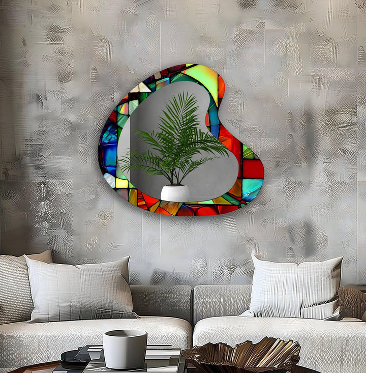 Decorative wall mirror with an ornate frame to add a touch of luxury to your decor
