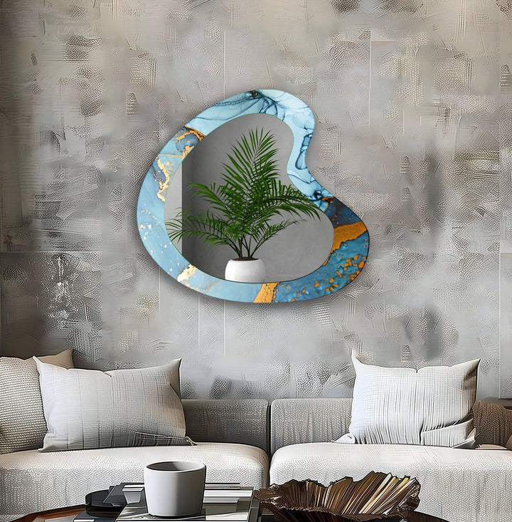 Decorative wall mirror with a minimalist frame to complement both modern and classic interiors