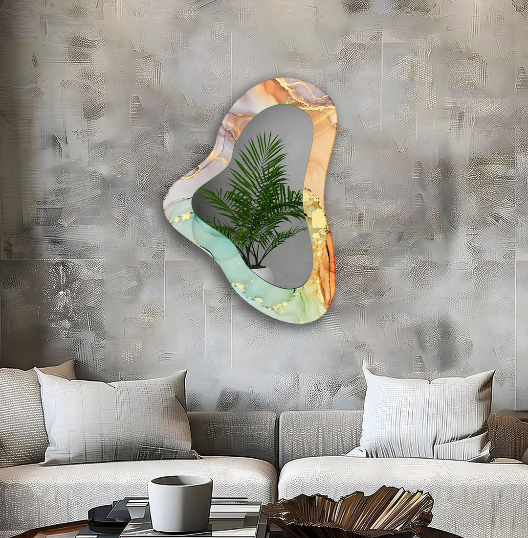 Stylish wall mirrors designed to reflect light and create depth in any room
