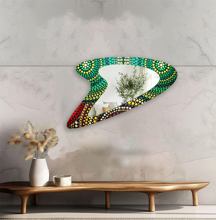 Mirrored wall art offering a creative and reflective statement for contemporary interiors
