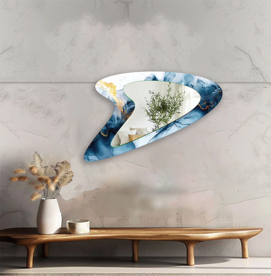Mirrored wall art showcasing creative shapes and patterns to elevate your wall decor
